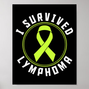 Poster J'ai survécu à la sensibilisation au lymphome