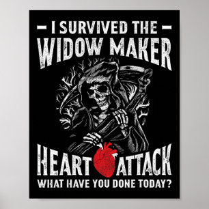 Poster J'Ai Survécu À L'Attaque Cardiaque Du Créateur Veu