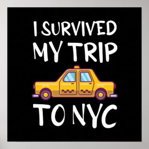 Poster J'Ai Survécu À Mon Voyage À New York