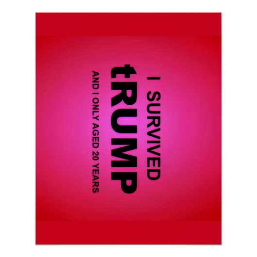 Poster J'ai survécu à tRUMP (Devant)