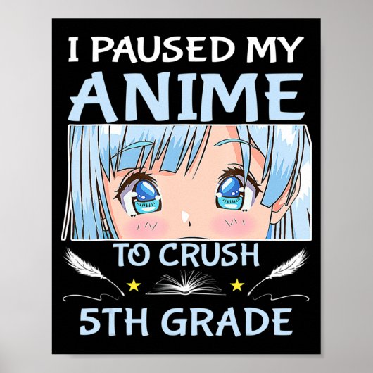 Poster J'Ai Suspendu Mon Anime Pour Écraser La 5E Année G (Devant)
