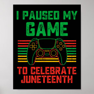 Poster J'Ai Suspendu Mon Jeu Pour Célébrer Le Jeu Du 11°