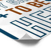 Poster J'Ai Suspendu Mon Jeu Pour Être Ici (Coin)