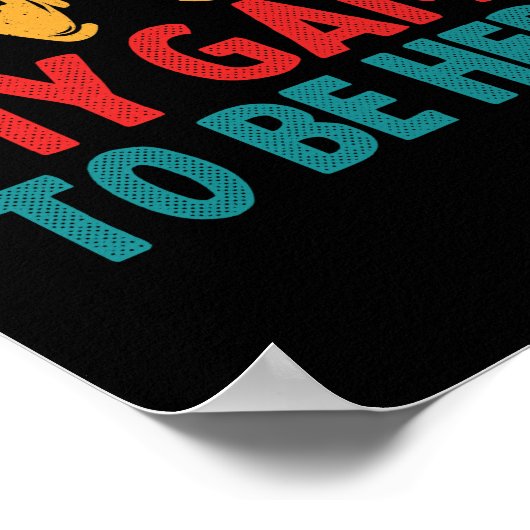 Poster J'ai suspendu mon jeu pour être ici drôle Sarcasti (Coin)