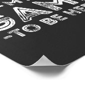 Poster J'ai suspendu mon jeu pour être ici Graphic Sarcas (Coin)