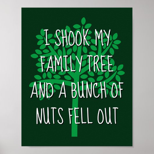 Poster J'Ai Tiré Mon Arbre Familial Et Un Groupe De Noix  (Devant)