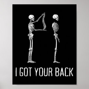 Poster J'Ai Ton Ck Drôle Squelette Pour Hommes Et Femmes