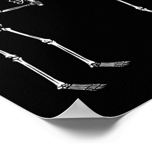 Poster J'Ai Ton Dos _ Drôle Pun Skeleton (Coin)