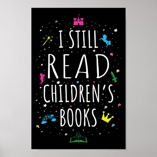 Poster J'ai toujours lu des livres pour enfants I (Devant)