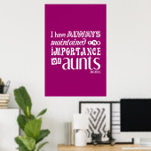 Poster J'ai toujours maintenu l'importance des montants (Bureau à domicile)