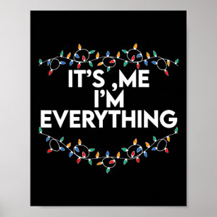 Poster J'Ai Tout Ce Que Je Veux Pour Noël C'Est Moi