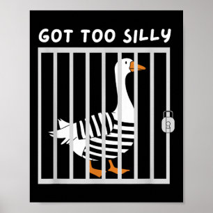 Poster J'Ai Trop Mème D'Humour D'Oie Drôle