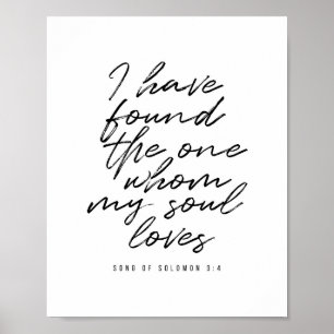 Poster J'ai trouvé celui que mon âme aime.
