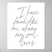 Poster J'ai trouvé celui que mon âme aime Script (Devant)