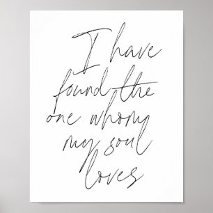 Poster J'ai trouvé celui que mon âme aime Script
