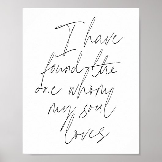 Poster J'ai trouvé celui que mon âme aime Script (Devant)
