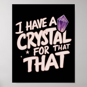 Poster J'ai un cristal pour ça Namaste Chakra Gemstone