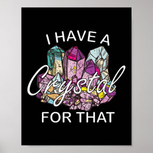 Poster J'ai un cristal pour ça Namaste Chakra Yoga et