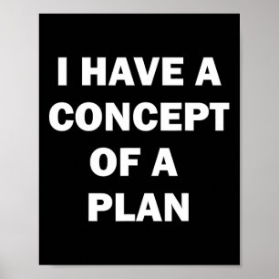 Poster J'ai un plan de concept débat Kamala Trump