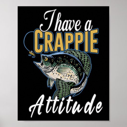 Poster J'ai une attitude de pêche au marache (Devant)