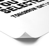 Poster J'ai une audition sélective Désolé vous n'avez pas (Coin)