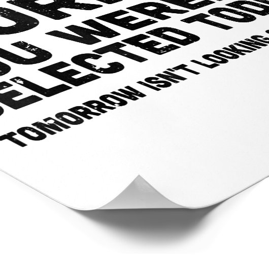 Poster J'ai une audition sélective Désolé vous n'avez pas (Coin)