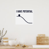 Poster J'Ai Une Énergie Potentielle (Cuisine)