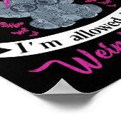 Poster J'Ai Une Fibromyalgie Sensibilisée À La Fleur D'Él (Coin)