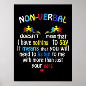 Poster J'Ai Une Pièce De Puzzle De Sensibilisation sur l' (Devant)