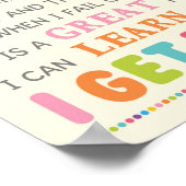 Poster J'Ai Une Salle De Classe D'Esprit Croissance (Coin)