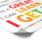 Poster J'Ai Une Salle De Classe D'Esprit Croissance (Coin)