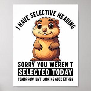 Poster J'ai une taupe à l'ouïe sélective