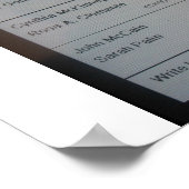 POSTER J'AI VOTÉ POUR BARACK OBAMA (Coin)