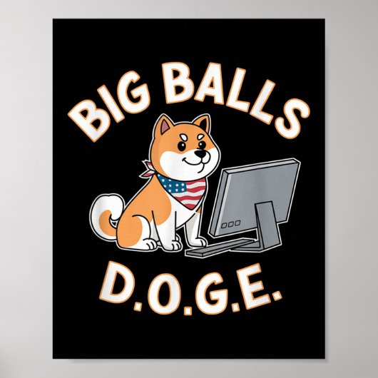 Poster J'ai voté pour Big D.o.g.e (Devant)
