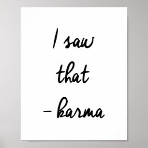 Poster J'ai vu ça... Karma
