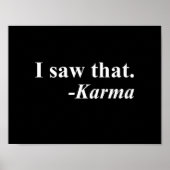Poster J'Ai Vu Ça. -Karma (Devant)