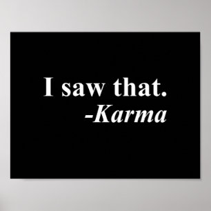Poster J'ai vu cela. - Karma