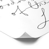 Poster J'ai vu la bonté du Seigneur Script (Coin)