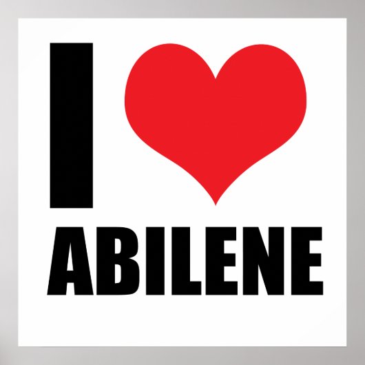 Poster J'aime Abilene (Devant)