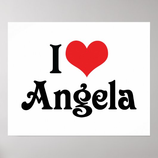 Poster J'aime Angela (Devant)