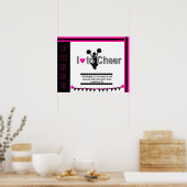 Poster J'Aime Apprécier L'Affiche Cheerleader (Cuisine)
