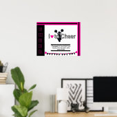 Poster J'Aime Apprécier L'Affiche Cheerleader (Bureau à domicile)