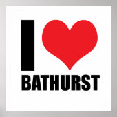 Poster J'aime Bathurst (Devant)