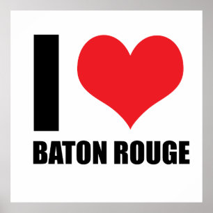 Poster J'aime Baton Rouge