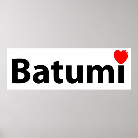 Poster J'aime Batumi (Devant)