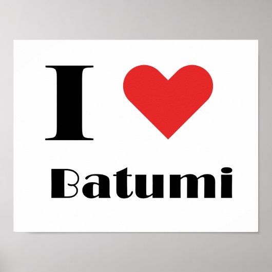Poster J'aime Batumi (Devant)