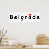 Poster J'aime Belgrade (Cuisine)