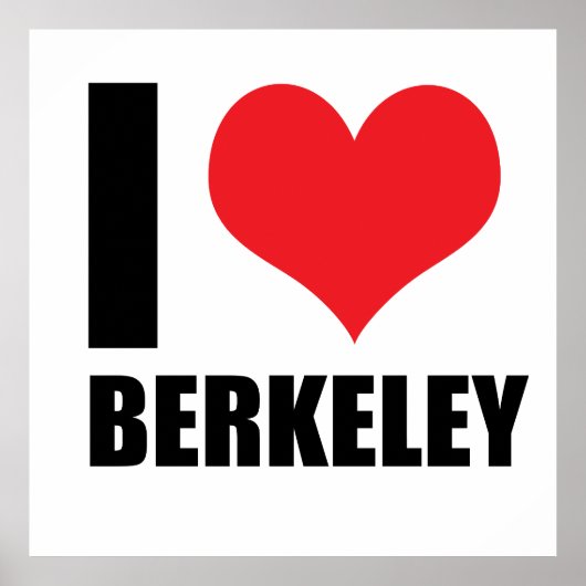 Poster J'aime Berkeley (Devant)