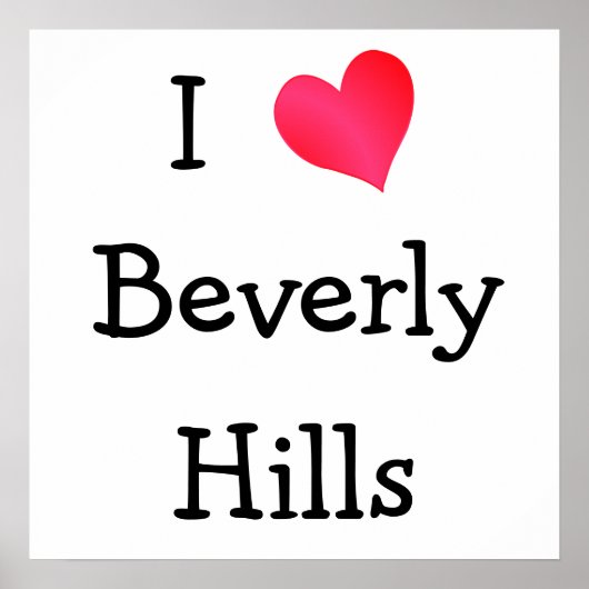 Poster J'aime Beverly Hills (Devant)
