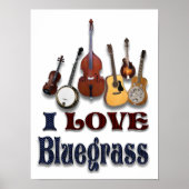 POSTER J'AIME BLUEGRASS -POSTER (Devant)